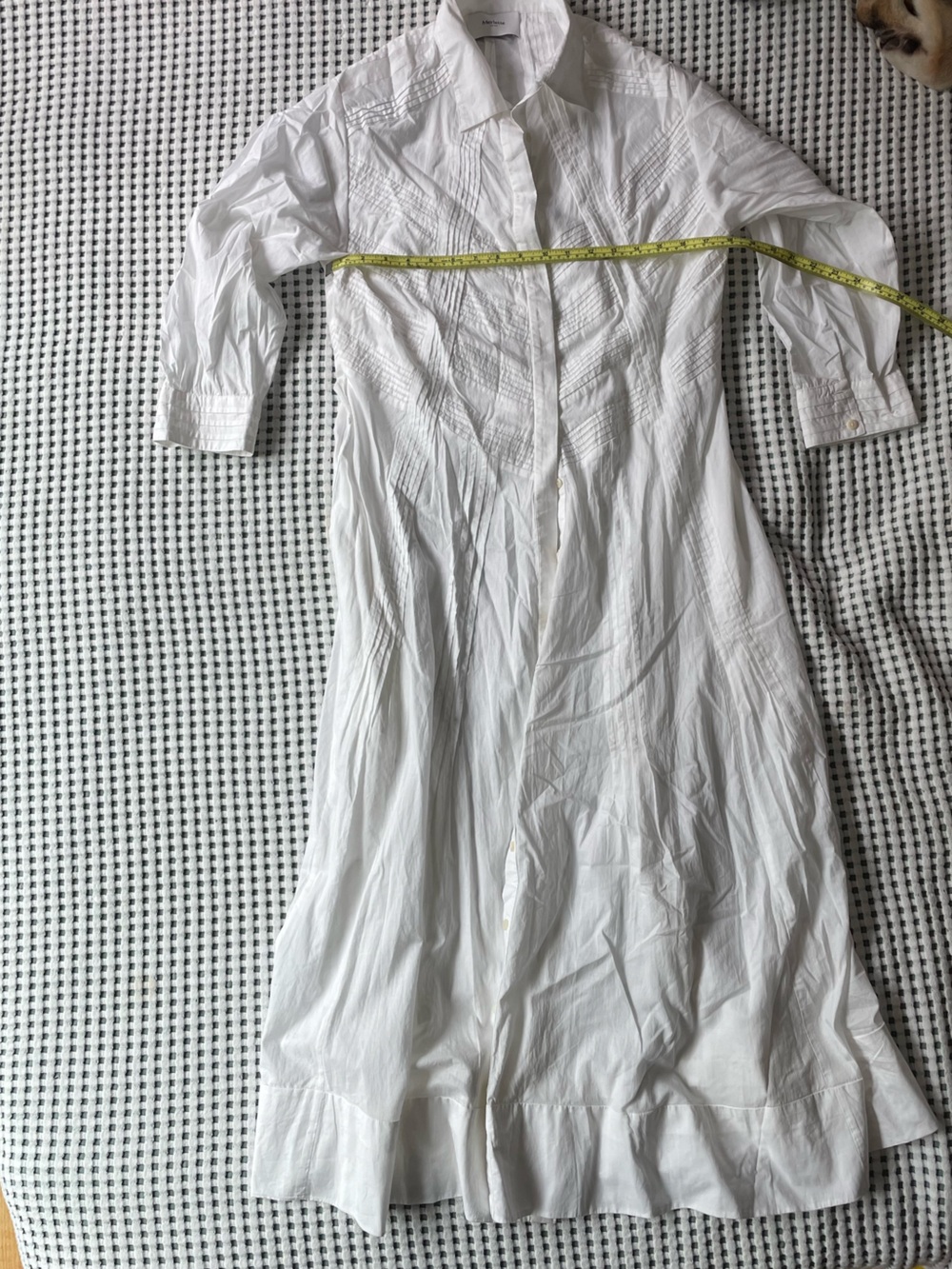White Maxi Shirt Dress - Classic Long Sleeve Maxi Dress